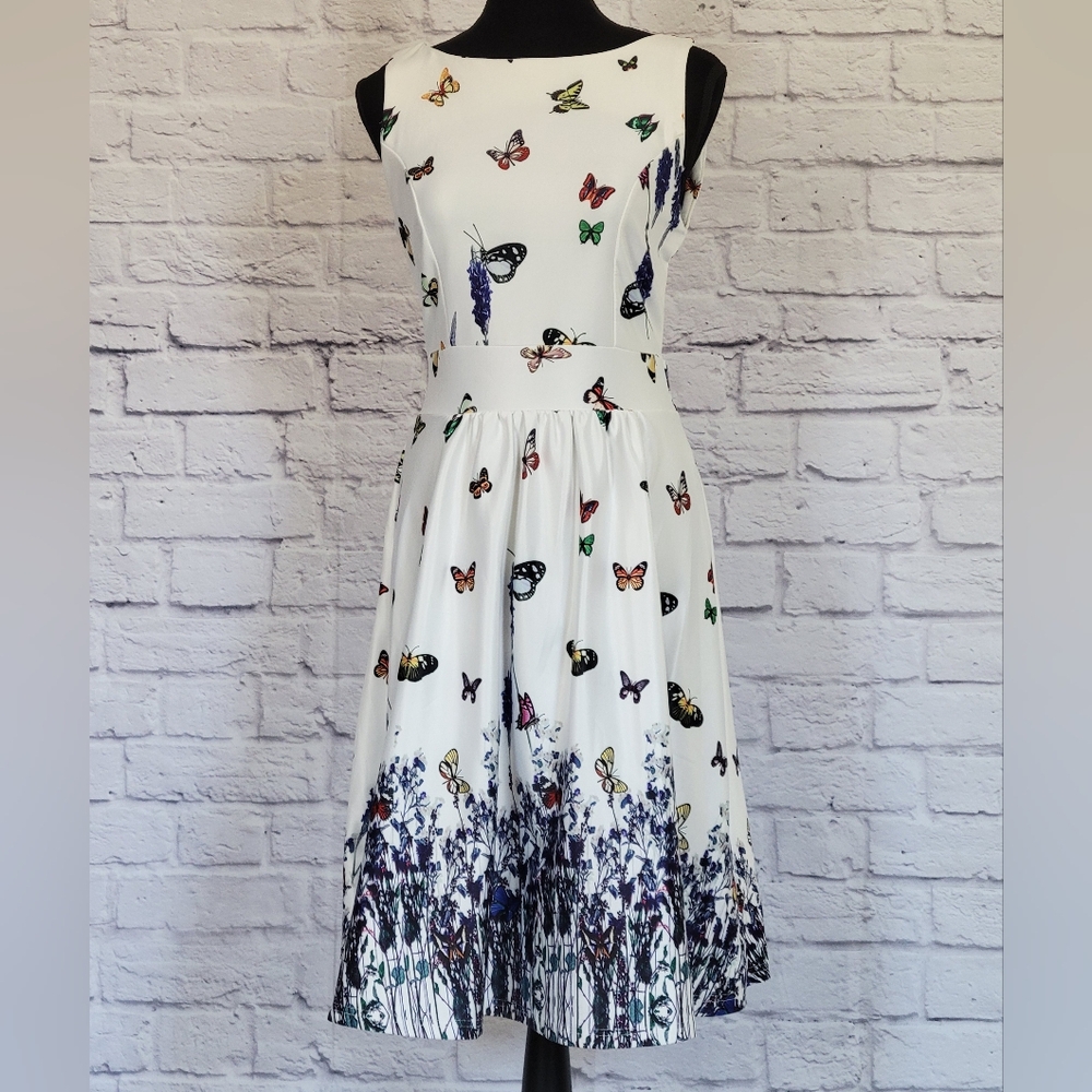 Fashion Mia - White Butterfly Dress